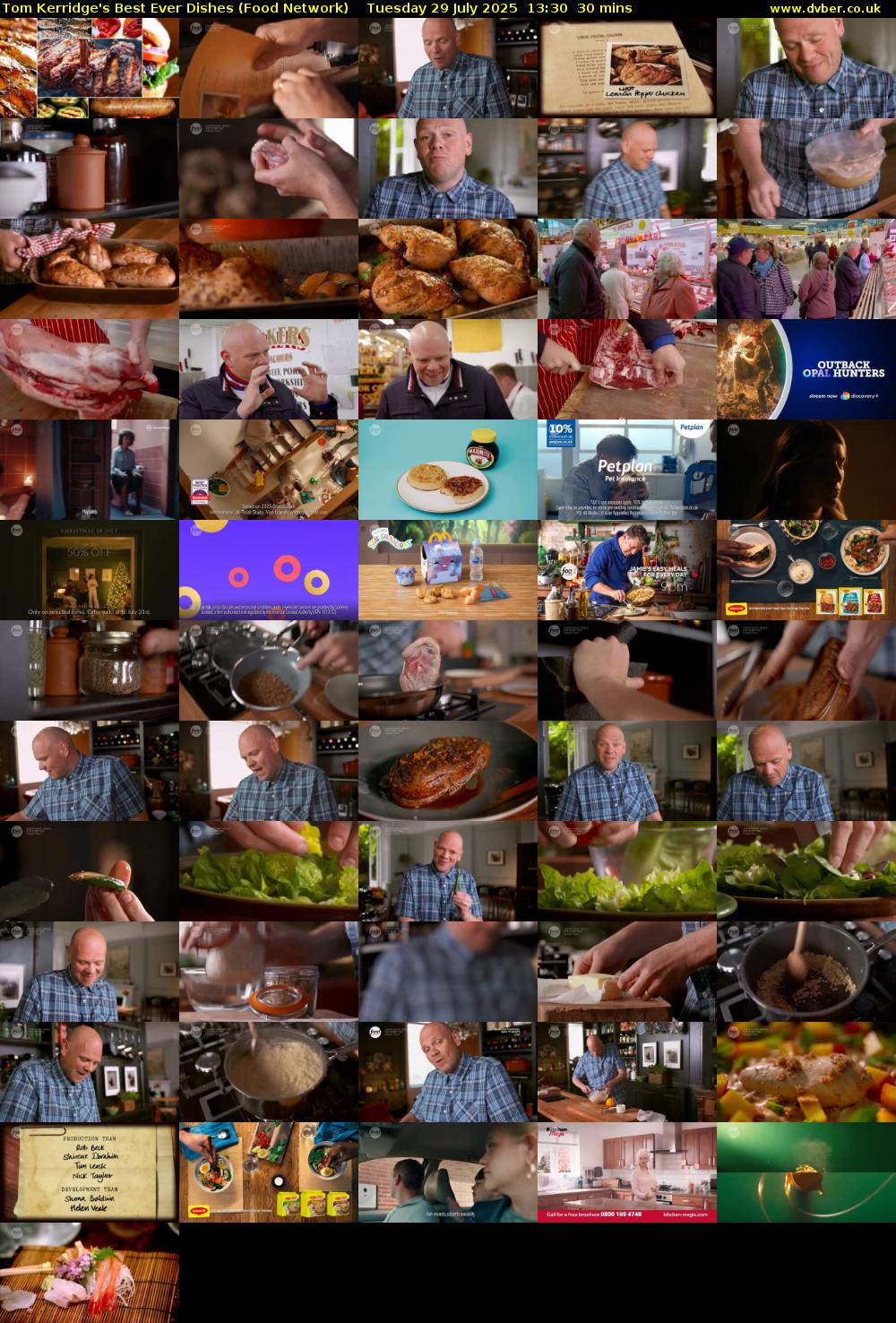 Tom Kerridge's Best Ever Dishes (Food Network) Tuesday 29 July 2025 13:30 - 14:00