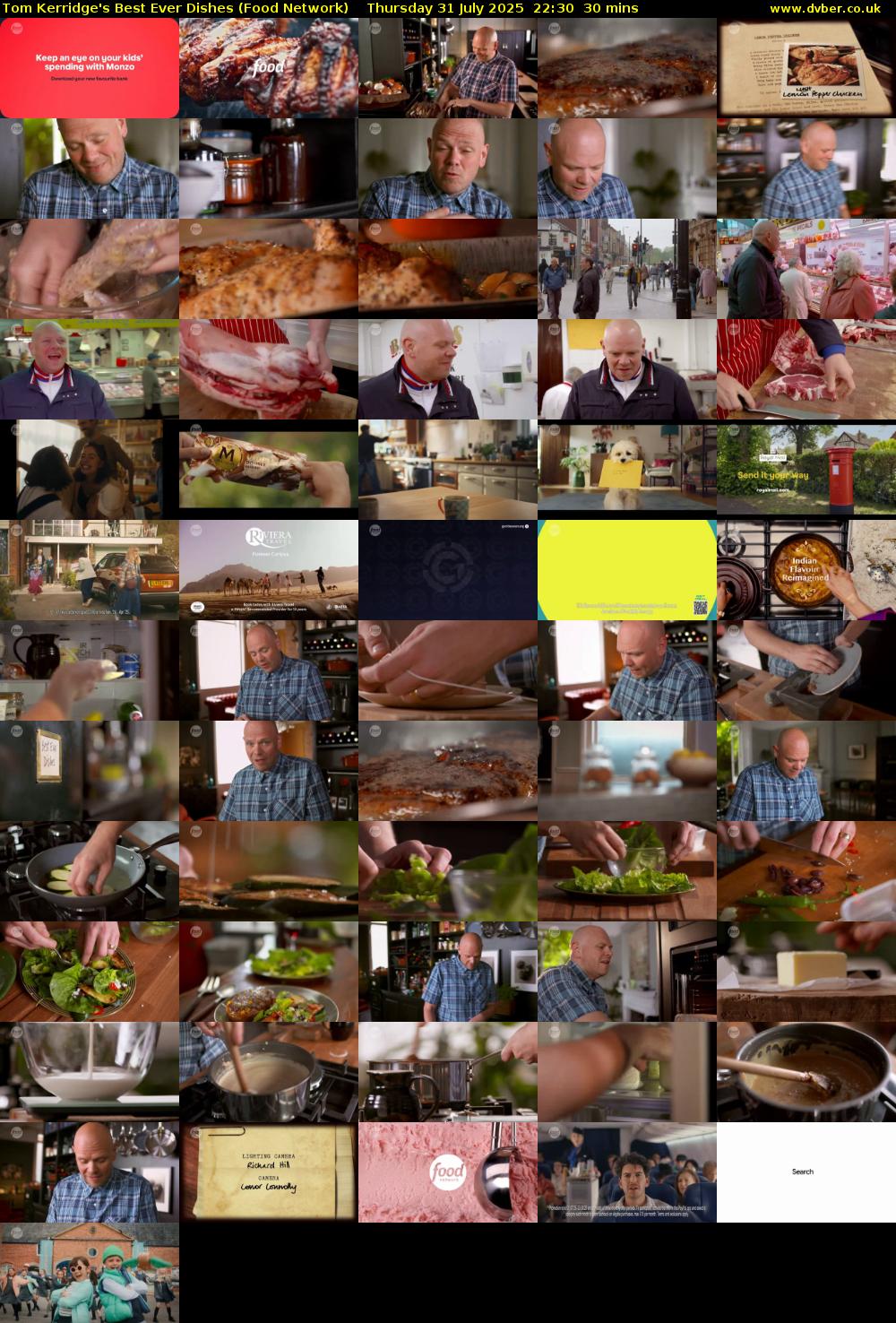 Tom Kerridge's Best Ever Dishes (Food Network) Thursday 31 July 2025 22:30 - 23:00