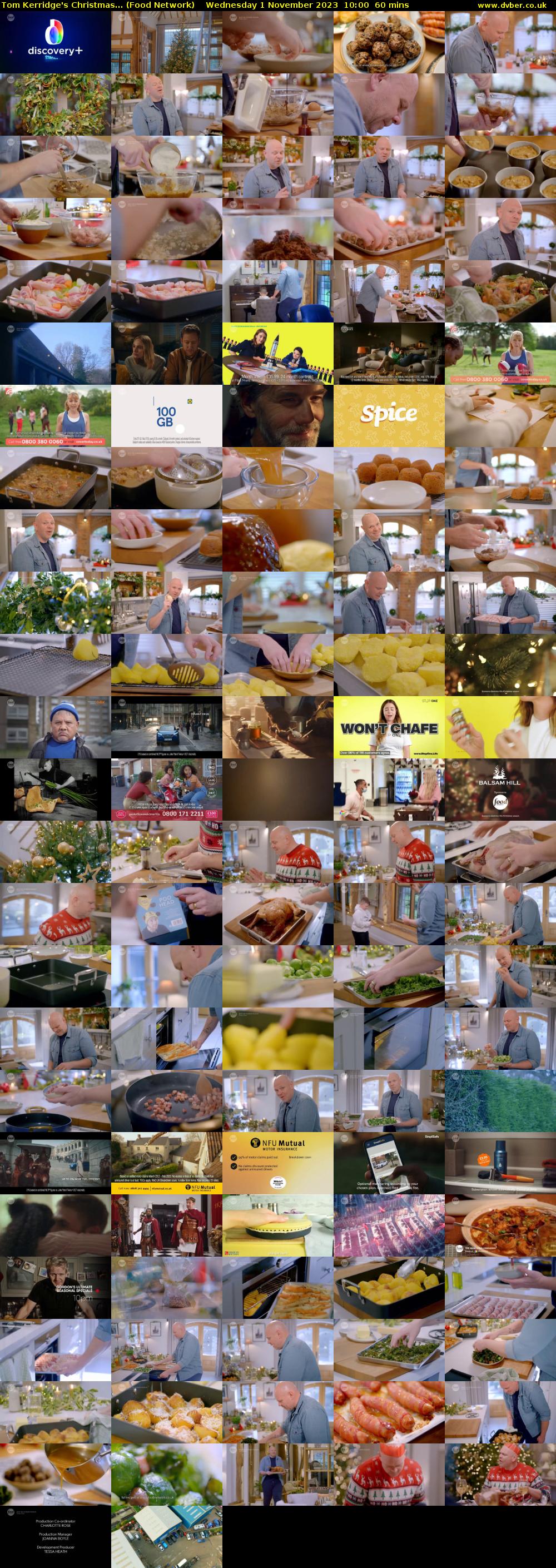 Tom Kerridge's Christmas... (Food Network) Wednesday 1 November 2023 10:00 - 11:00