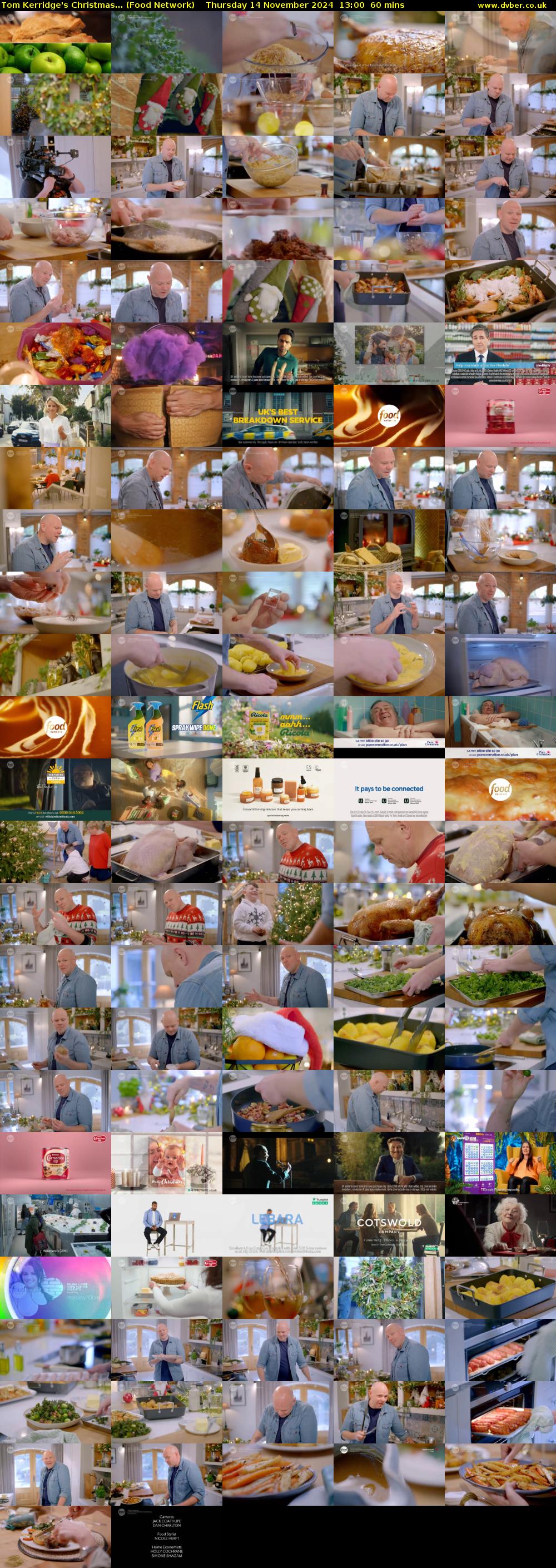 Tom Kerridge's Christmas... (Food Network) Thursday 14 November 2024 13:00 - 14:00