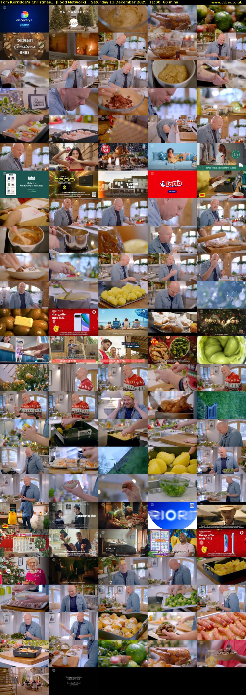 Tom Kerridge's Christmas... (Food Network) Saturday 13 December 2025 11:00 - 12:00
