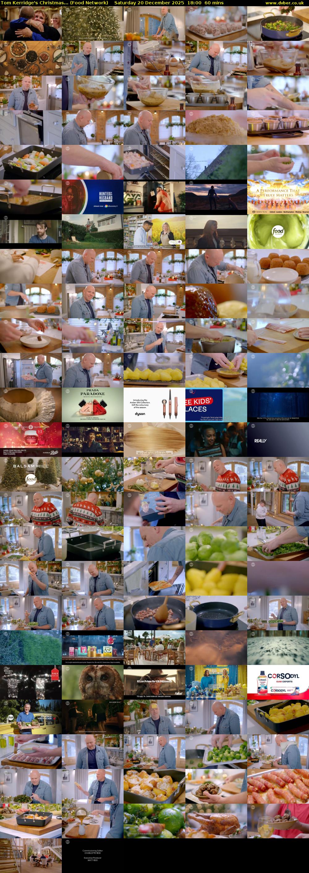 Tom Kerridge's Christmas... (Food Network) Saturday 20 December 2025 18:00 - 19:00