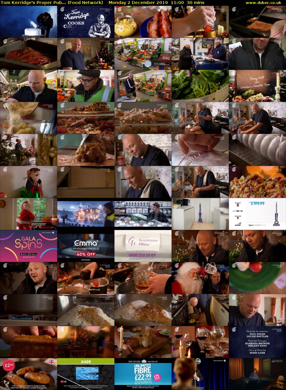 Tom Kerridge's Proper Pub... (Food Network) Monday 2 December 2019 11:00 - 11:30