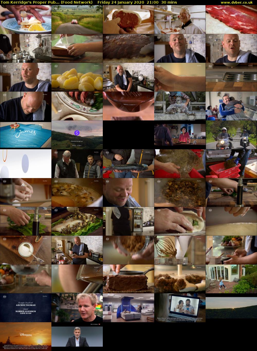 Tom Kerridge's Proper Pub... (Food Network) Friday 24 January 2020 21:00 - 21:30