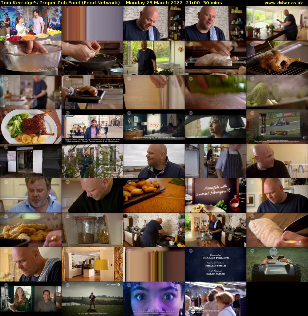 Tom Kerridge's Proper Pub Food (Food Network) Monday 28 March 2022 21:00 - 21:30