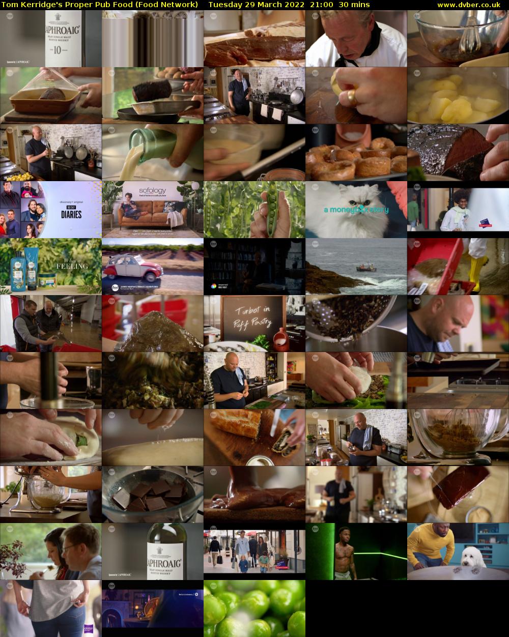 Tom Kerridge's Proper Pub Food (Food Network) Tuesday 29 March 2022 21:00 - 21:30