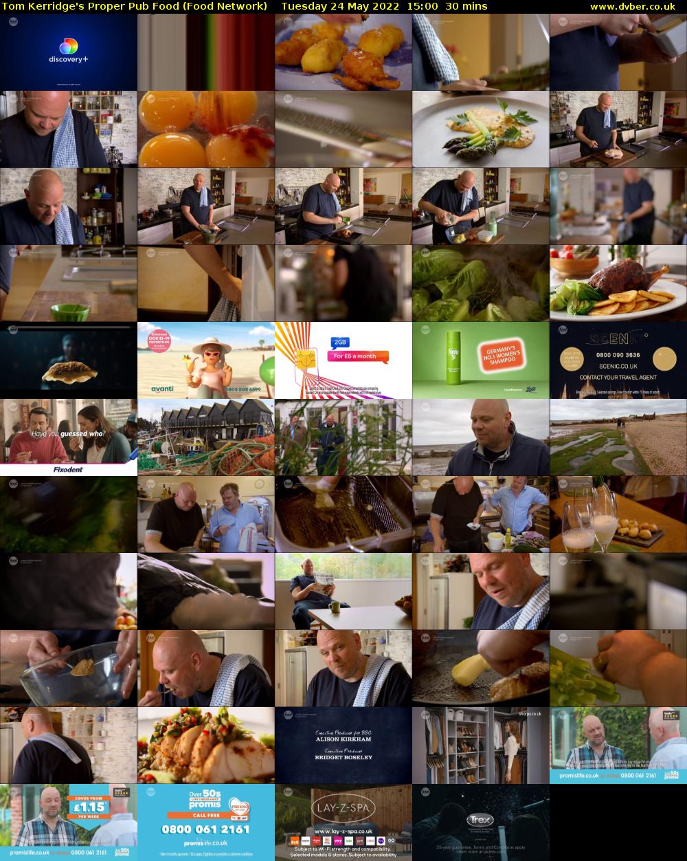 Tom Kerridge's Proper Pub Food (Food Network) Tuesday 24 May 2022 15:00 - 15:30