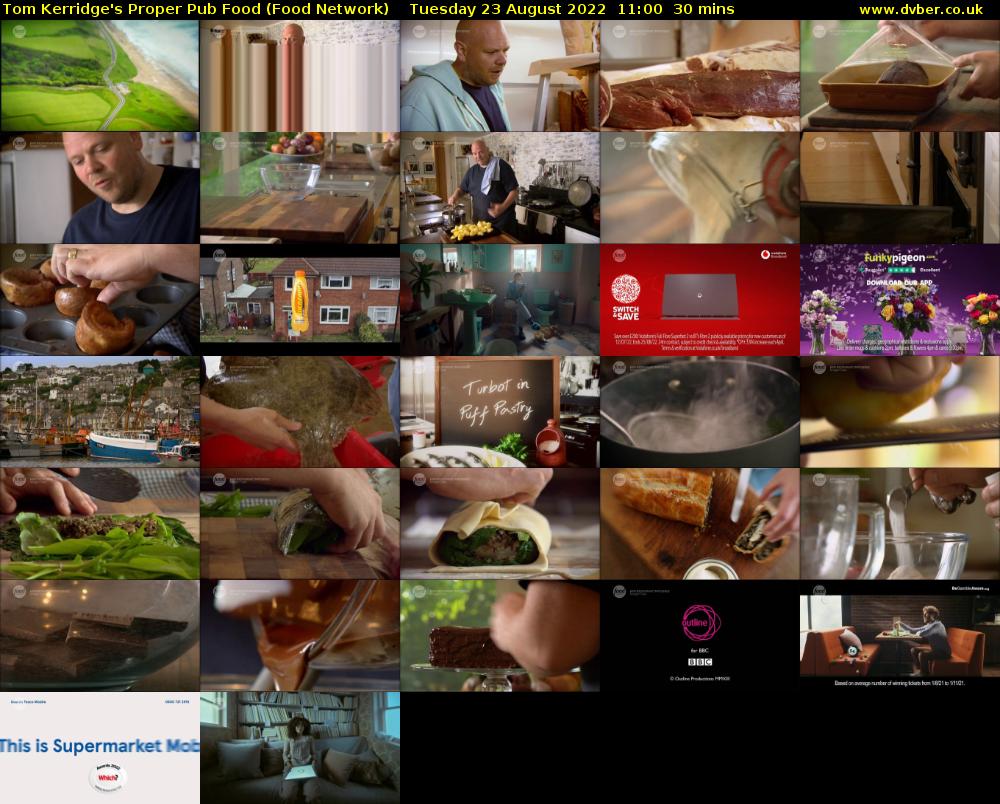 Tom Kerridge's Proper Pub Food (Food Network) Tuesday 23 August 2022 11:00 - 11:30
