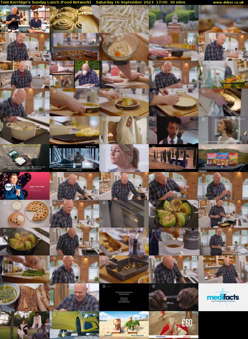Tom Kerridge's Sunday Lunch (Food Network) Saturday 16 September 2023 17:00 - 17:30