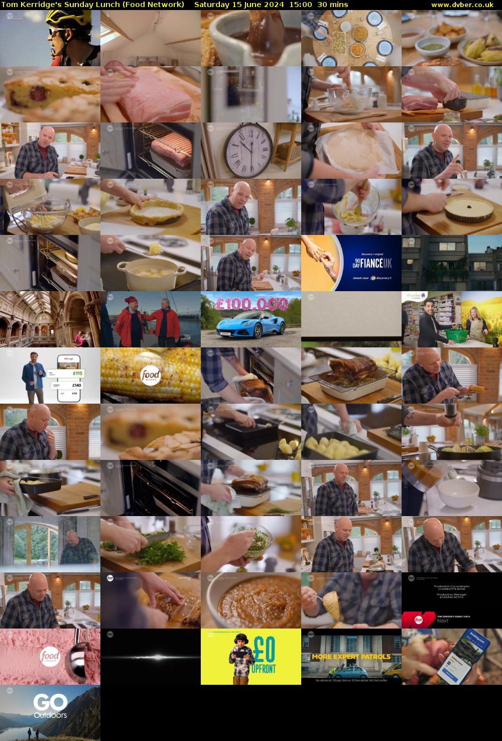 Tom Kerridge's Sunday Lunch (Food Network) Saturday 15 June 2024 15:00 - 15:30