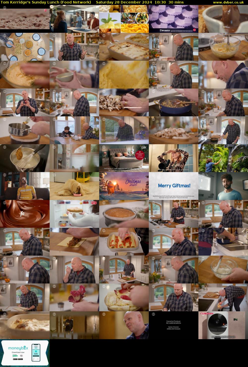 Tom Kerridge's Sunday Lunch (Food Network) Saturday 28 December 2024 10:30 - 11:00
