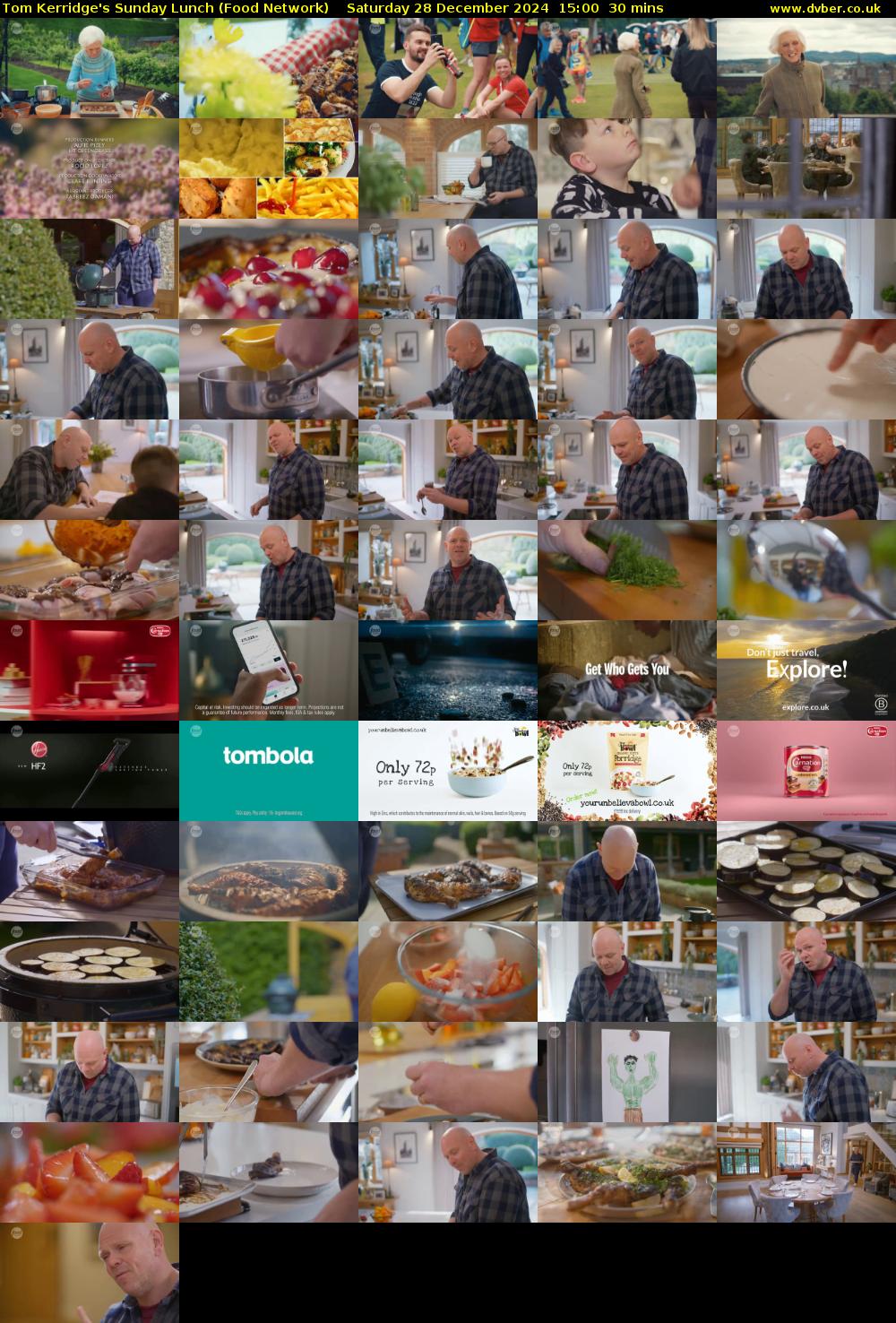 Tom Kerridge's Sunday Lunch (Food Network) Saturday 28 December 2024 15:00 - 15:30