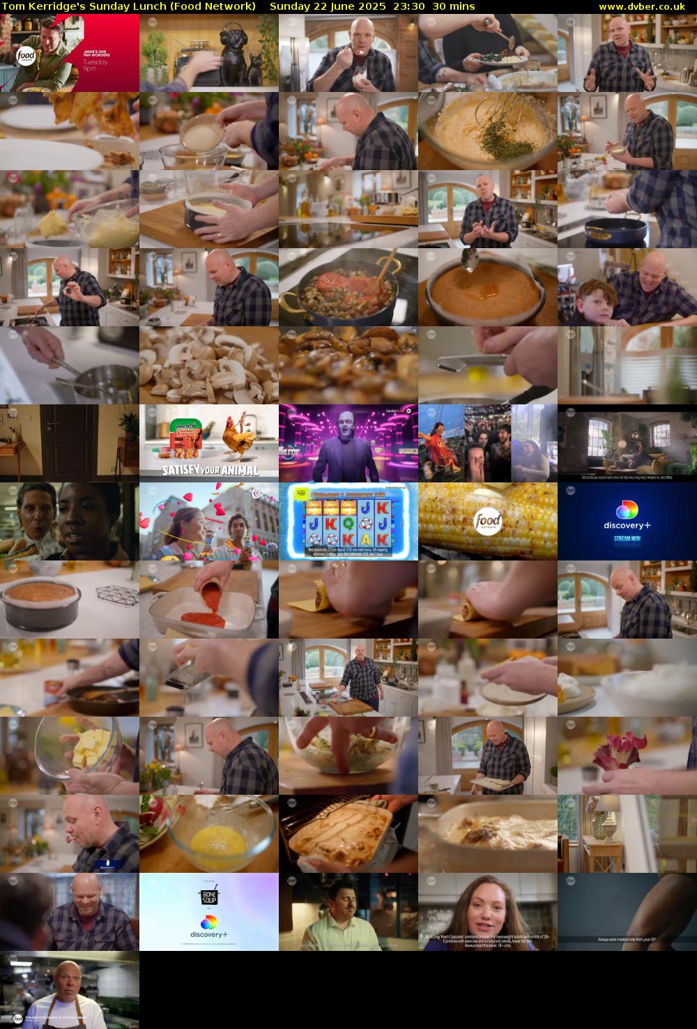 Tom Kerridge's Sunday Lunch (Food Network) Sunday 22 June 2025 23:30 - 00:00