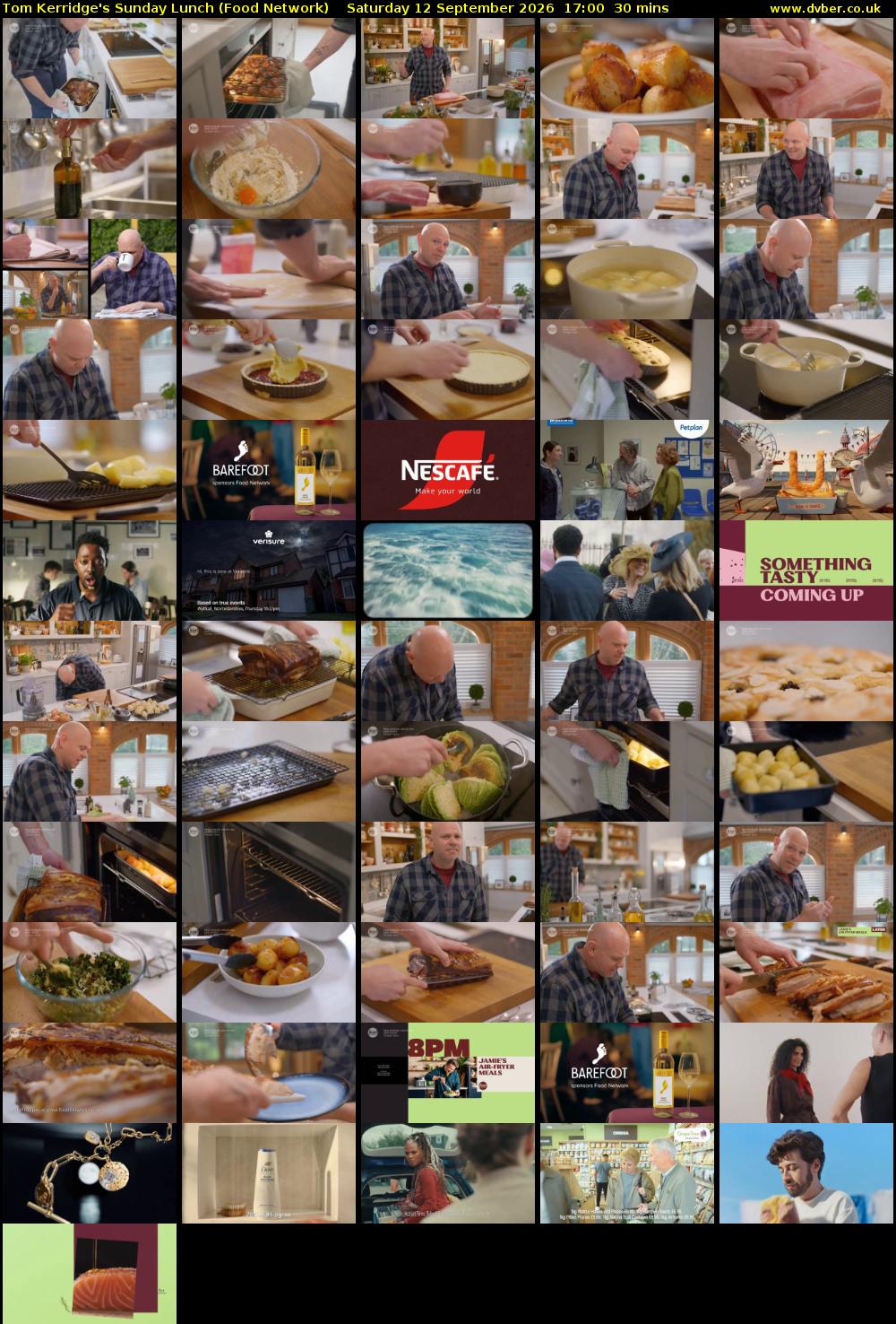 Tom Kerridge's Sunday Lunch (Food Network) Saturday 12 September 2026 17:00 - 17:30