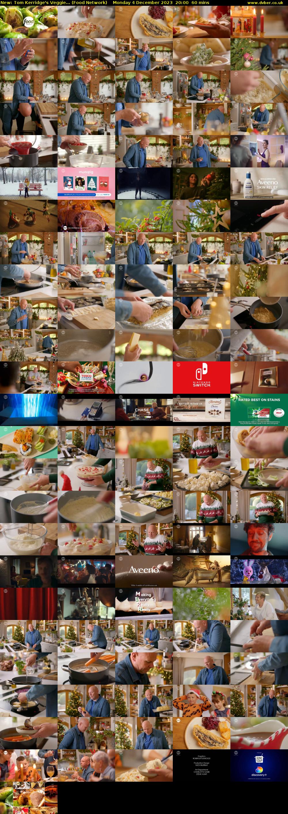 Tom Kerridge's Veggie... (Food Network) Monday 4 December 2023 20:00 - 21:00