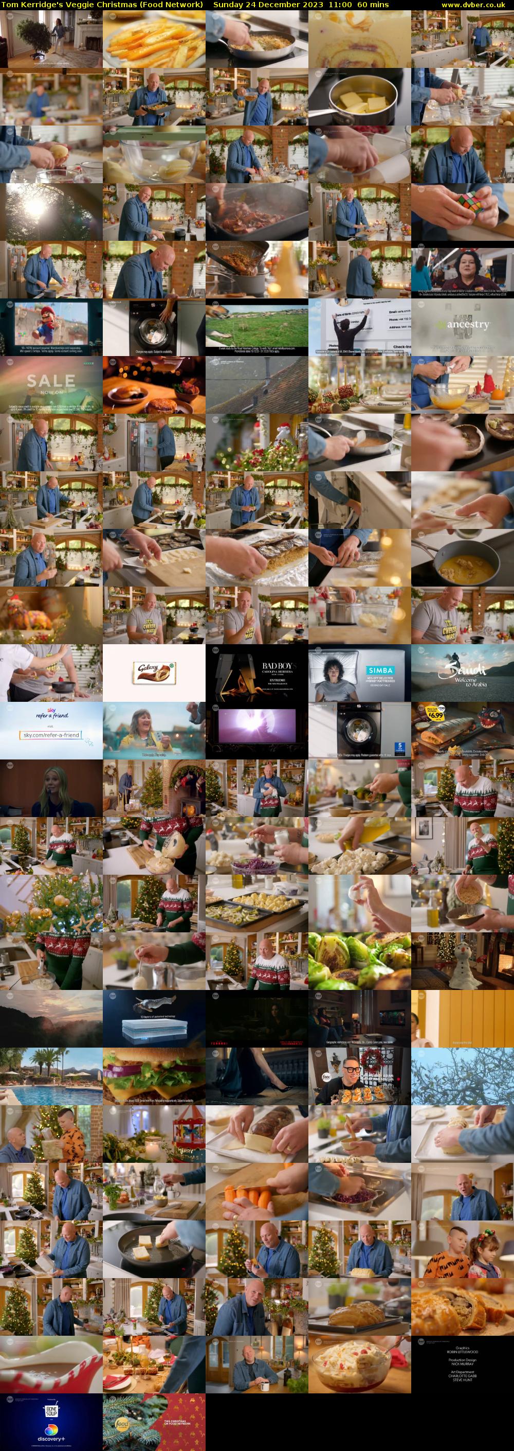 Tom Kerridge's Veggie Christmas (Food Network) Sunday 24 December 2023 11:00 - 12:00