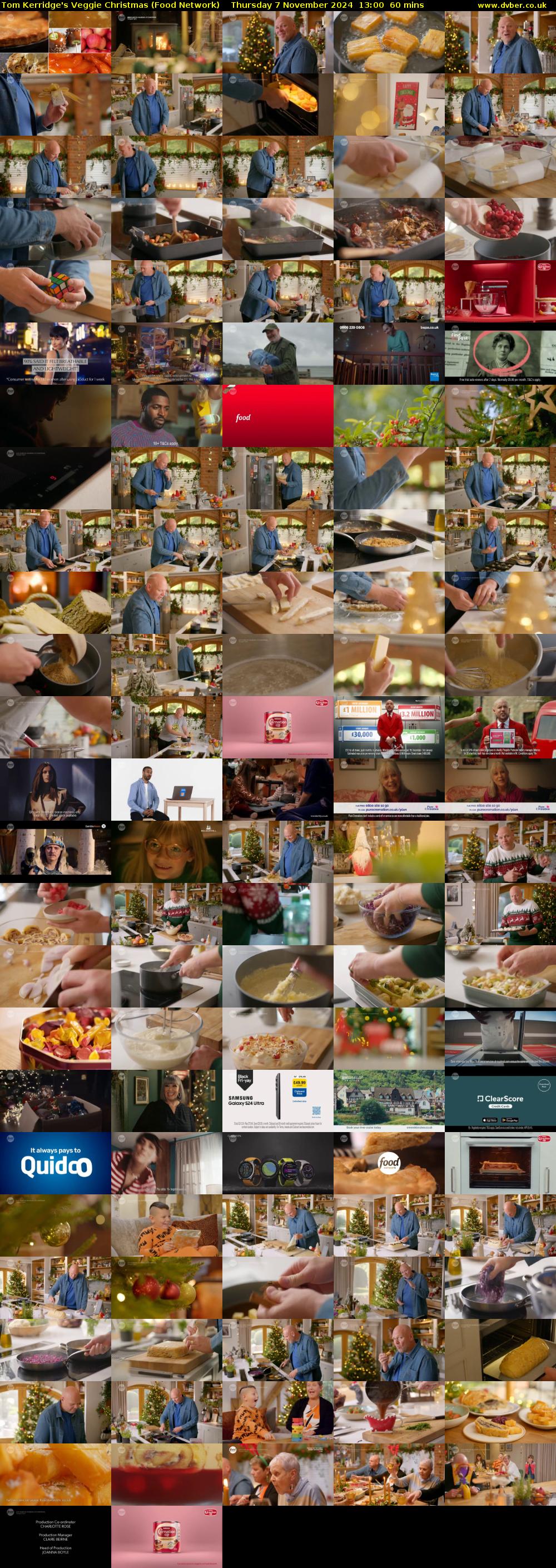 Tom Kerridge's Veggie Christmas (Food Network) Thursday 7 November 2024 13:00 - 14:00