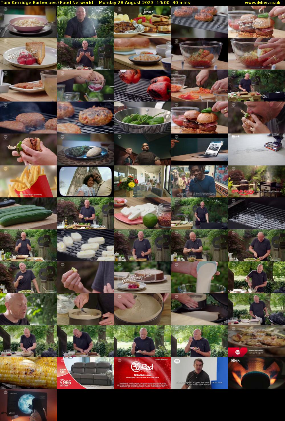 Tom Kerridge Barbecues (Food Network) Monday 28 August 2023 14:00 - 14:30