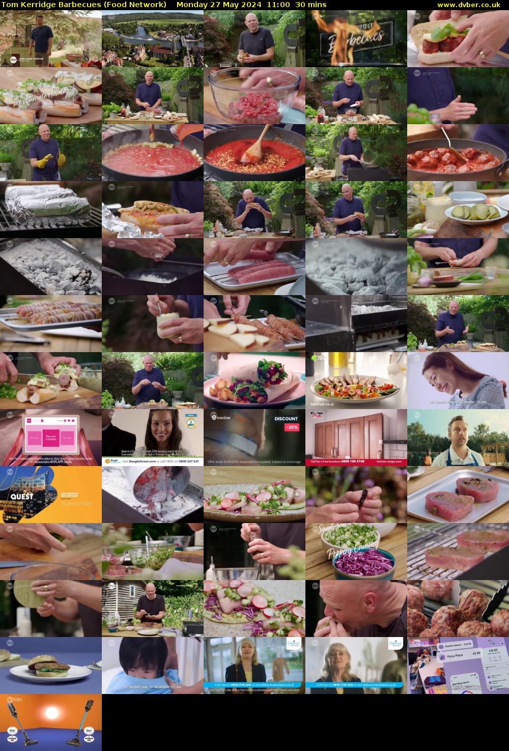 Tom Kerridge Barbecues (Food Network) Monday 27 May 2024 11:00 - 11:30
