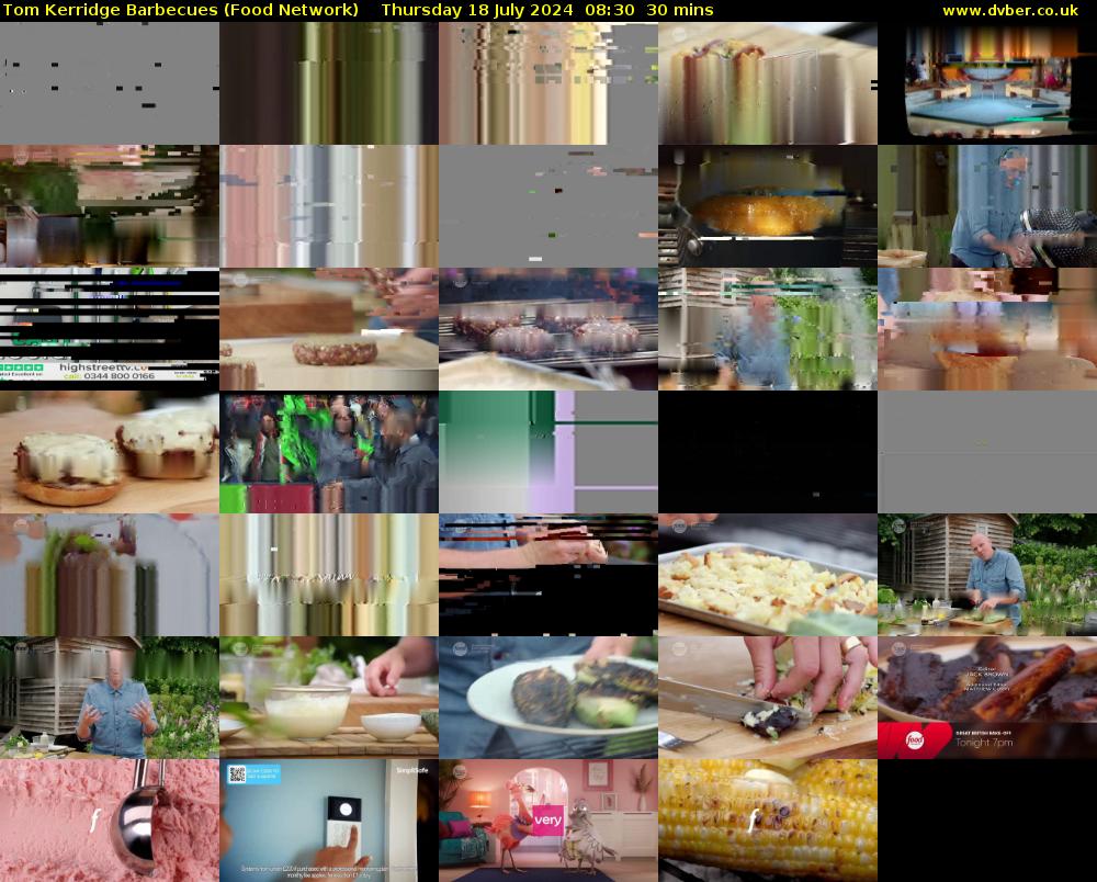 Tom Kerridge Barbecues (Food Network) Thursday 18 July 2024 08:30 - 09:00