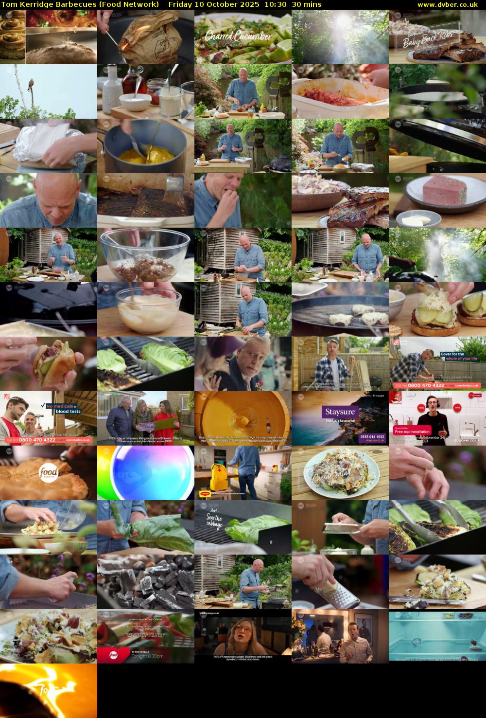 Tom Kerridge Barbecues (Food Network) Friday 10 October 2025 10:30 - 11:00