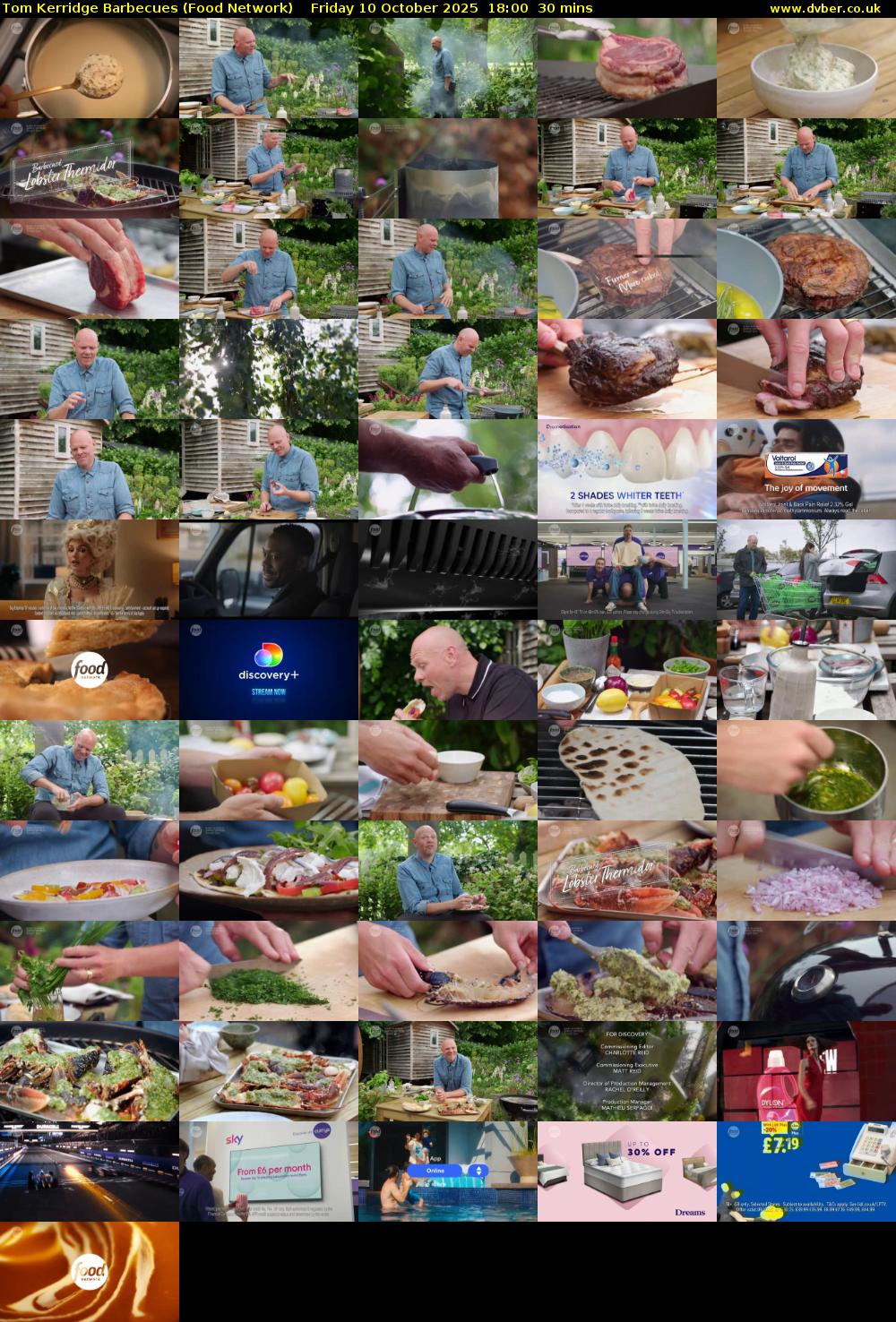 Tom Kerridge Barbecues (Food Network) Friday 10 October 2025 18:00 - 18:30