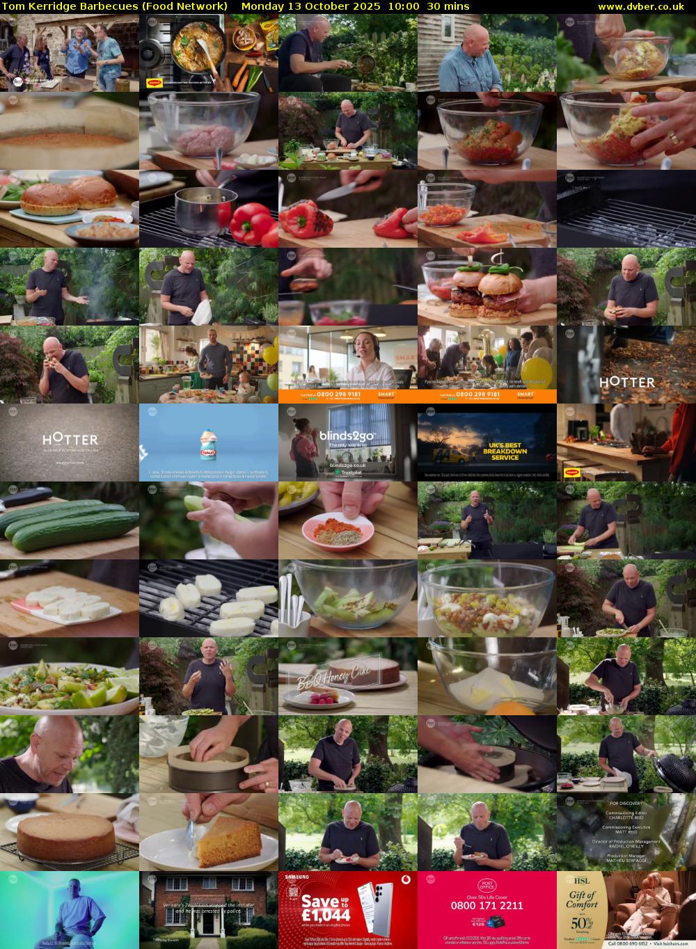 Tom Kerridge Barbecues (Food Network) Monday 13 October 2025 10:00 - 10:30