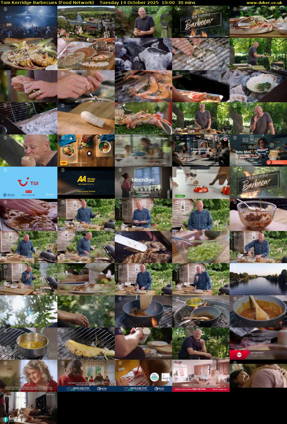 Tom Kerridge Barbecues (Food Network) Tuesday 14 October 2025 10:00 - 10:30