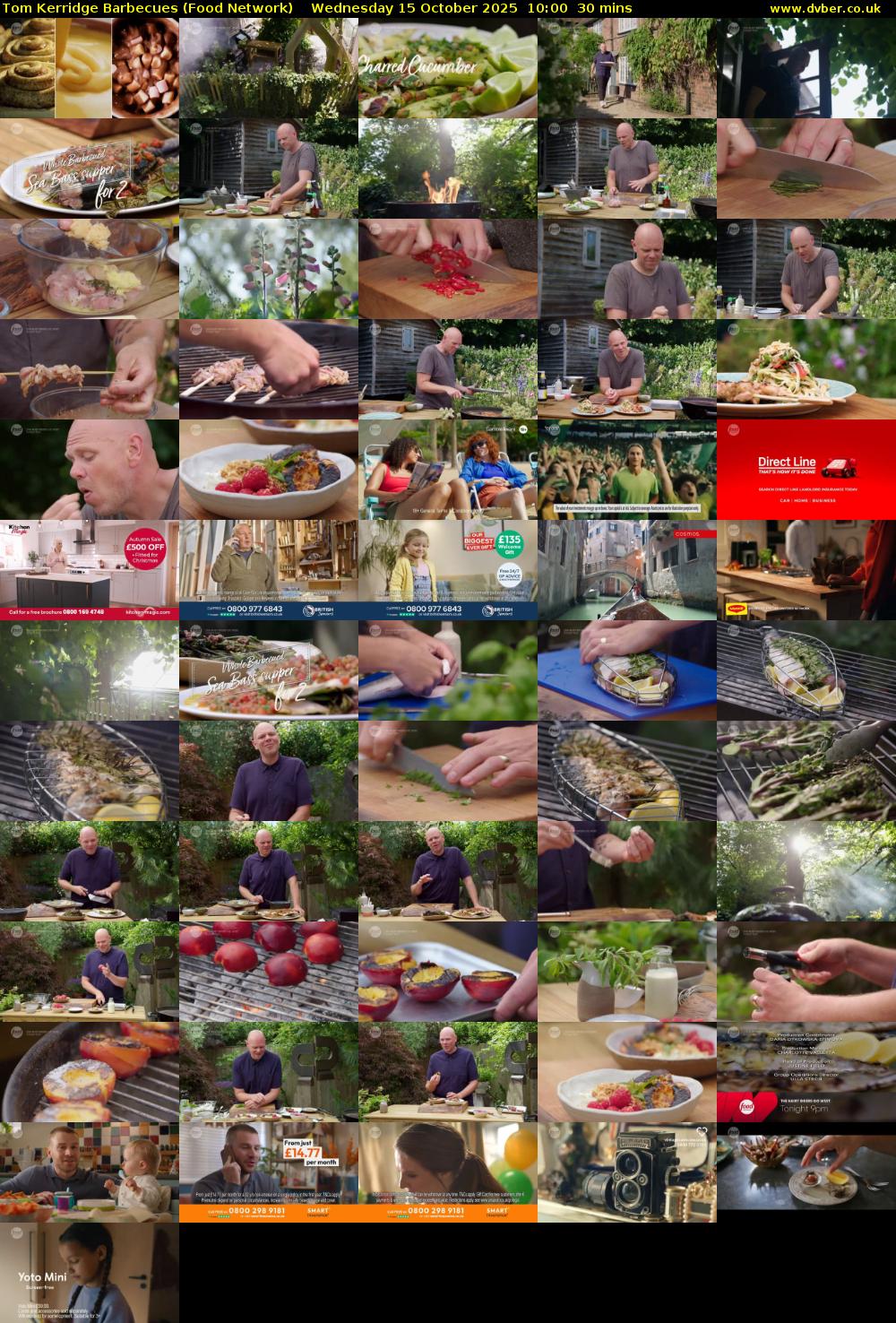 Tom Kerridge Barbecues (Food Network) Wednesday 15 October 2025 10:00 - 10:30