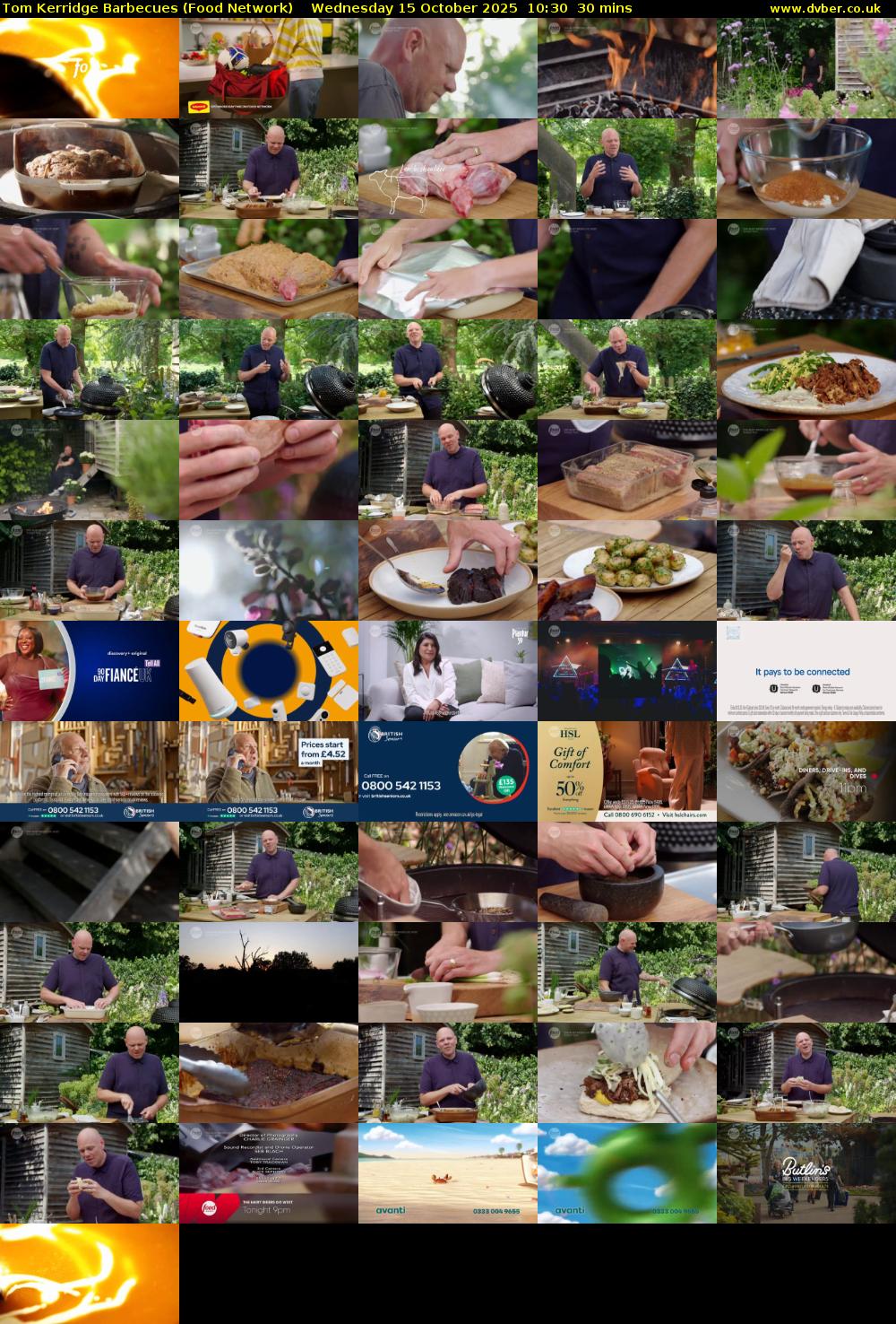 Tom Kerridge Barbecues (Food Network) Wednesday 15 October 2025 10:30 - 11:00