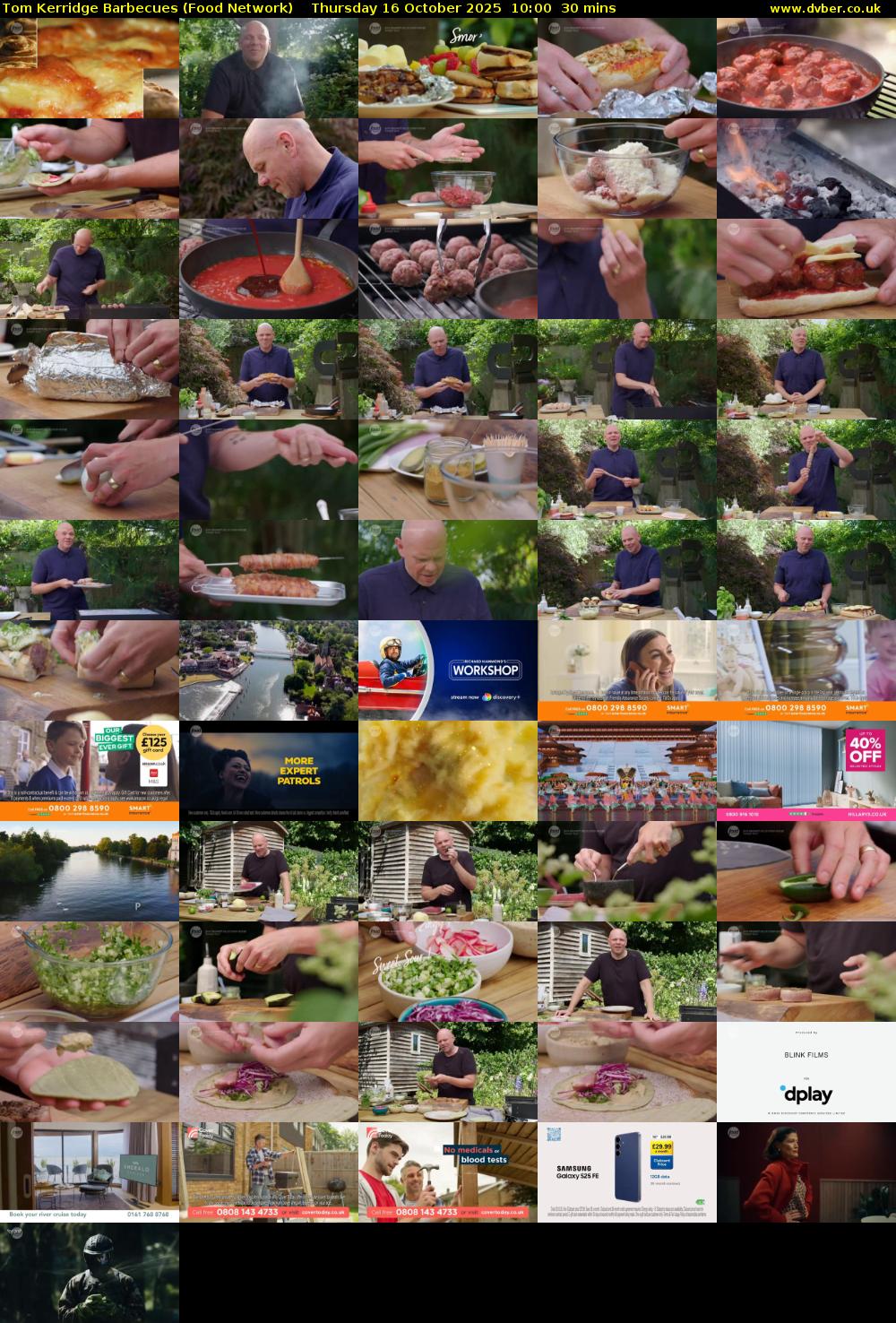 Tom Kerridge Barbecues (Food Network) Thursday 16 October 2025 10:00 - 10:30