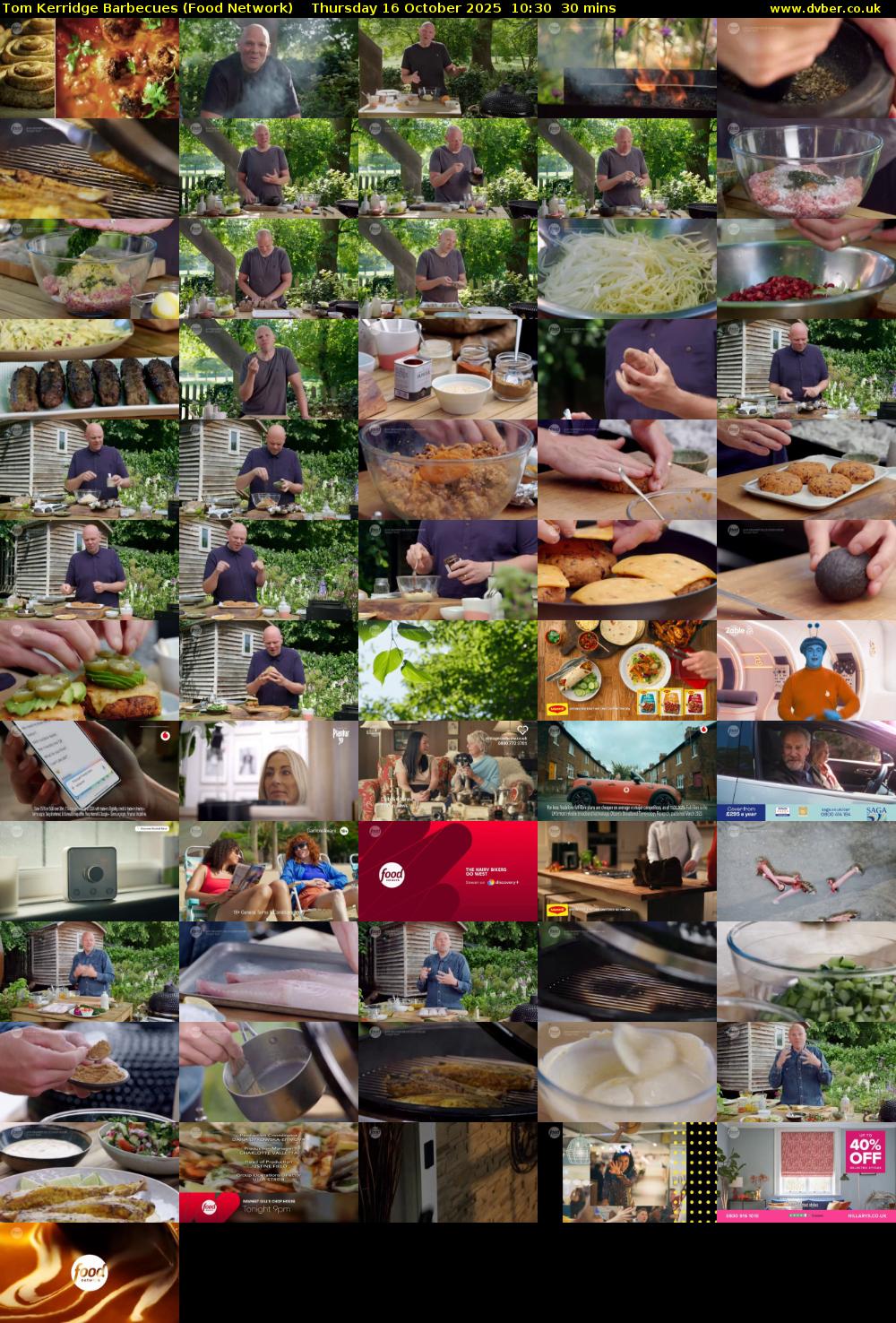Tom Kerridge Barbecues (Food Network) Thursday 16 October 2025 10:30 - 11:00