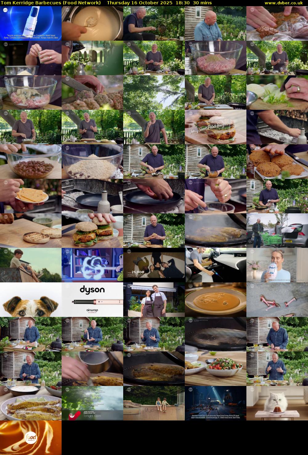 Tom Kerridge Barbecues (Food Network) Thursday 16 October 2025 18:30 - 19:00