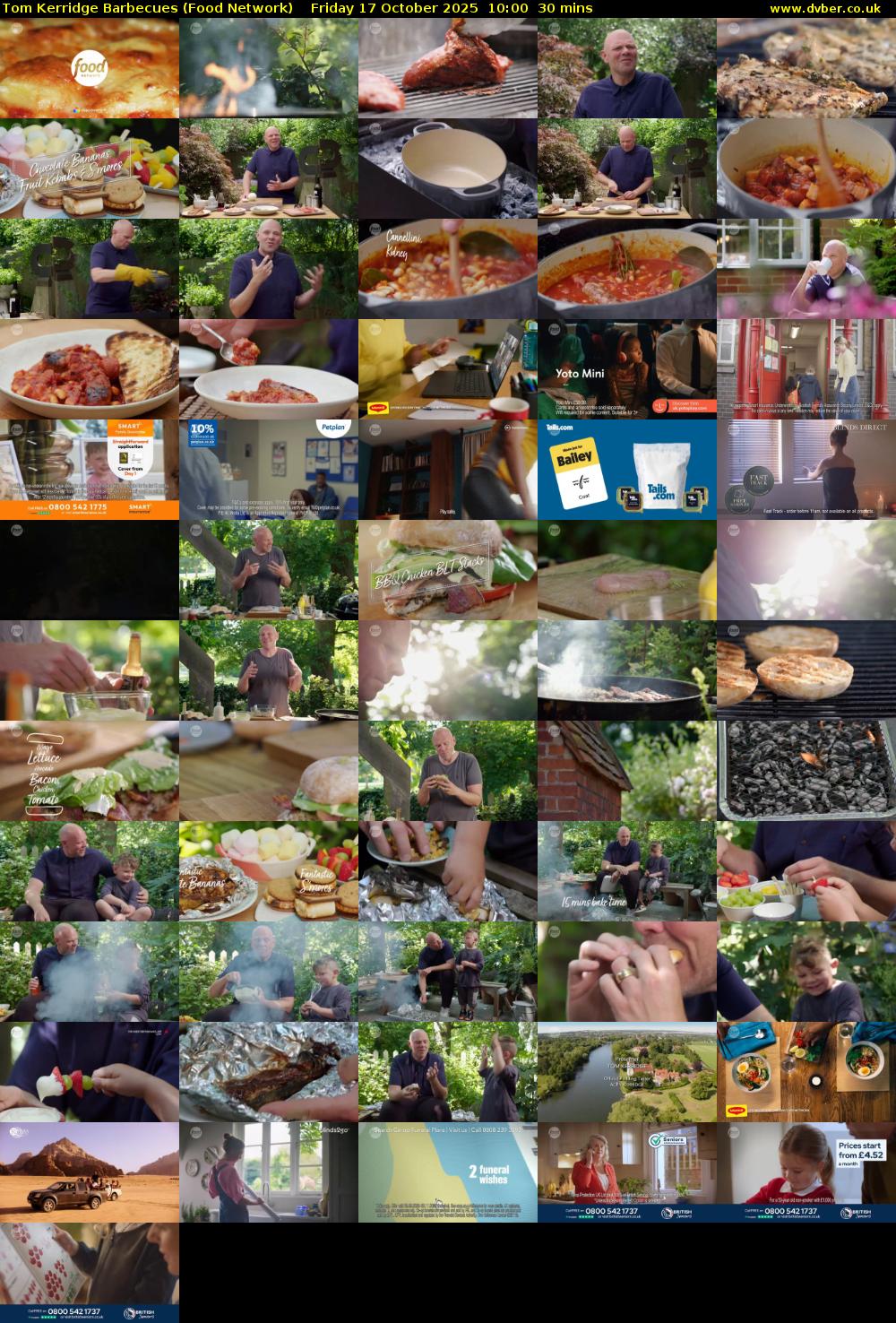 Tom Kerridge Barbecues (Food Network) Friday 17 October 2025 10:00 - 10:30