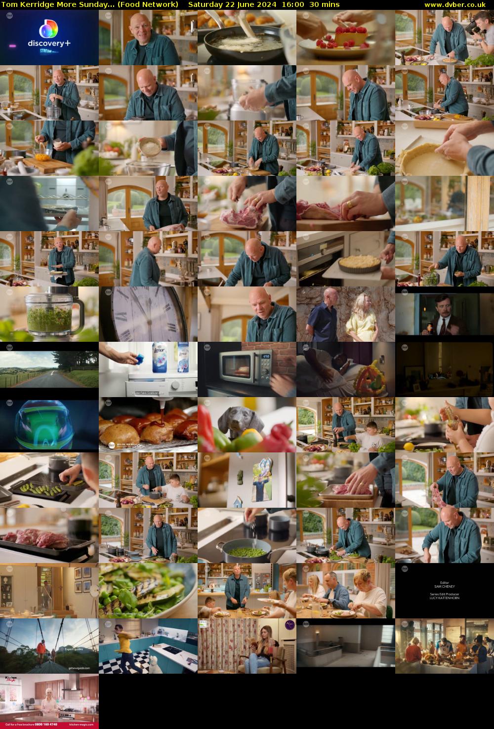 Tom Kerridge More Sunday... (Food Network) Saturday 22 June 2024 16:00 - 16:30