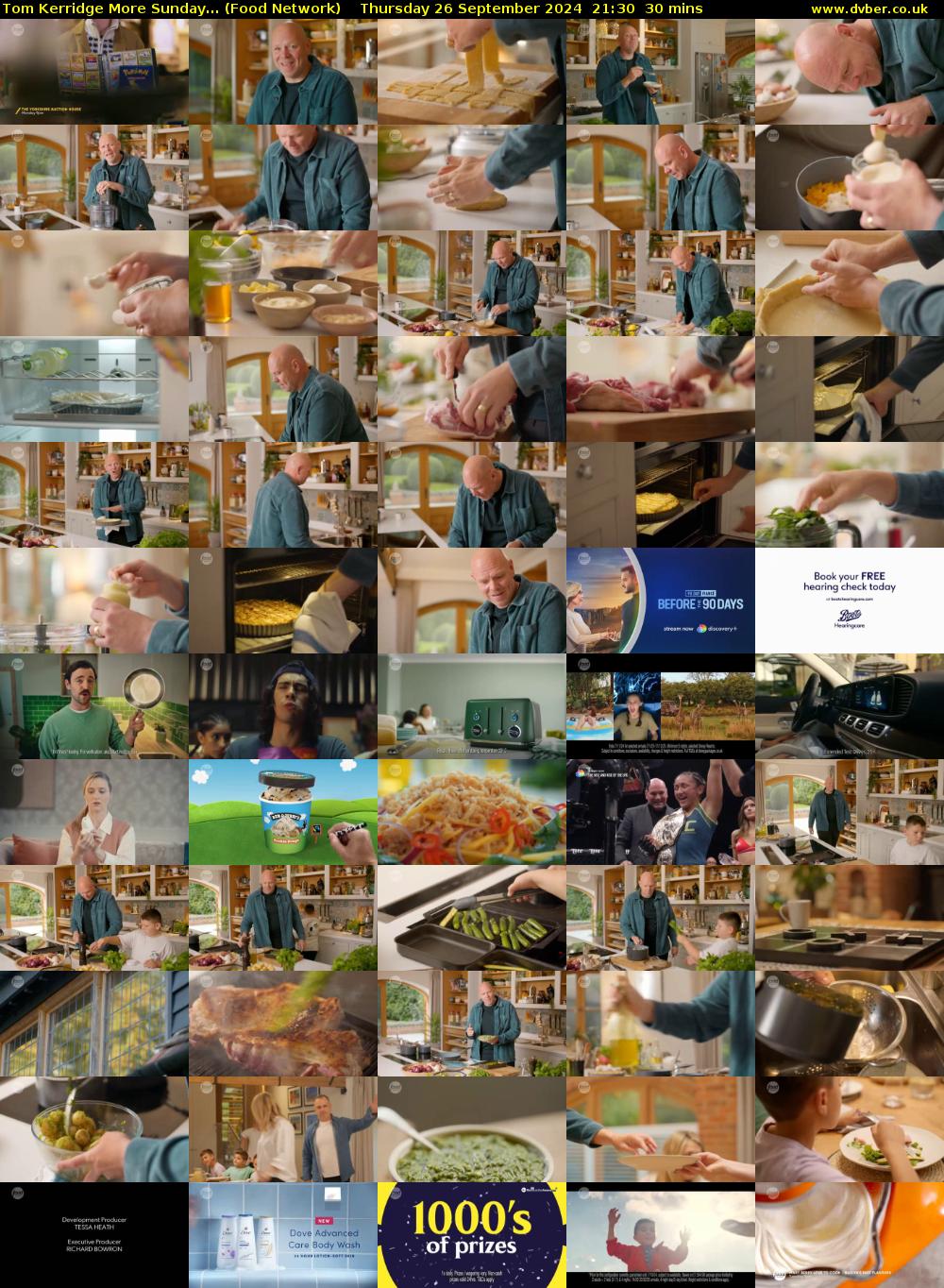 Tom Kerridge More Sunday... (Food Network) Thursday 26 September 2024 21:30 - 22:00