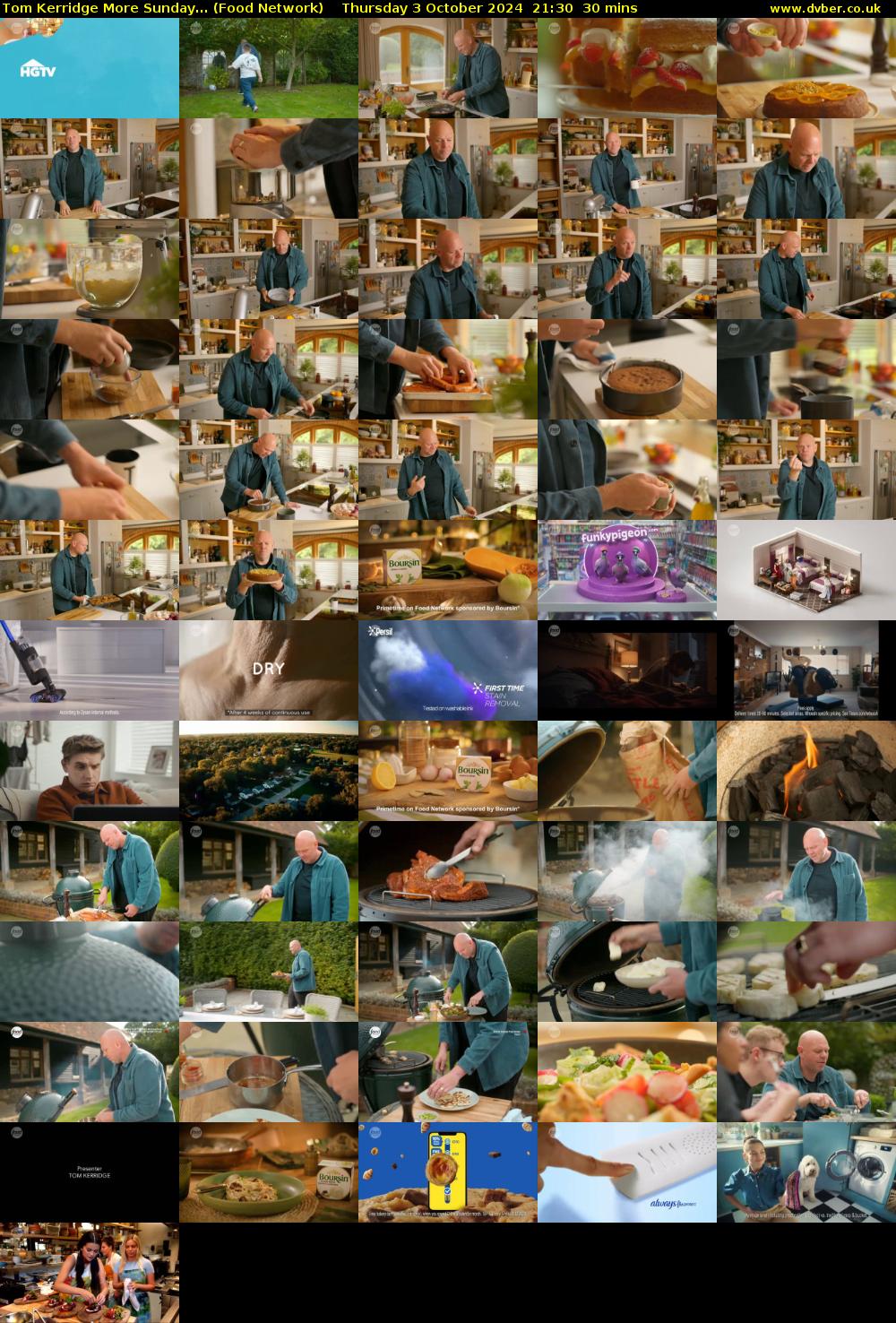 Tom Kerridge More Sunday... (Food Network) Thursday 3 October 2024 21:30 - 22:00