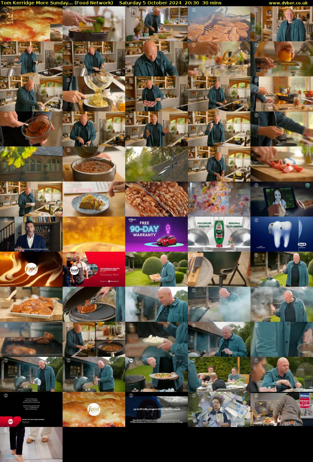 Tom Kerridge More Sunday... (Food Network) Saturday 5 October 2024 20:30 - 21:00