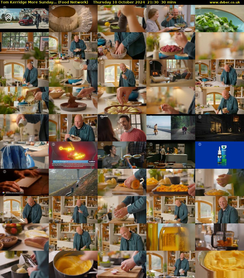 Tom Kerridge More Sunday... (Food Network) Thursday 10 October 2024 21:30 - 22:00