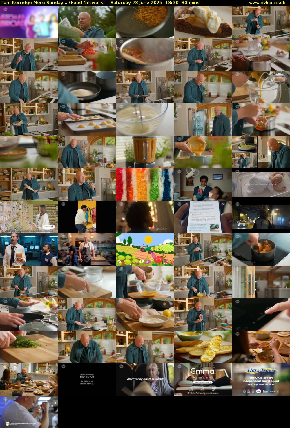 Tom Kerridge More Sunday... (Food Network) Saturday 28 June 2025 18:30 - 19:00