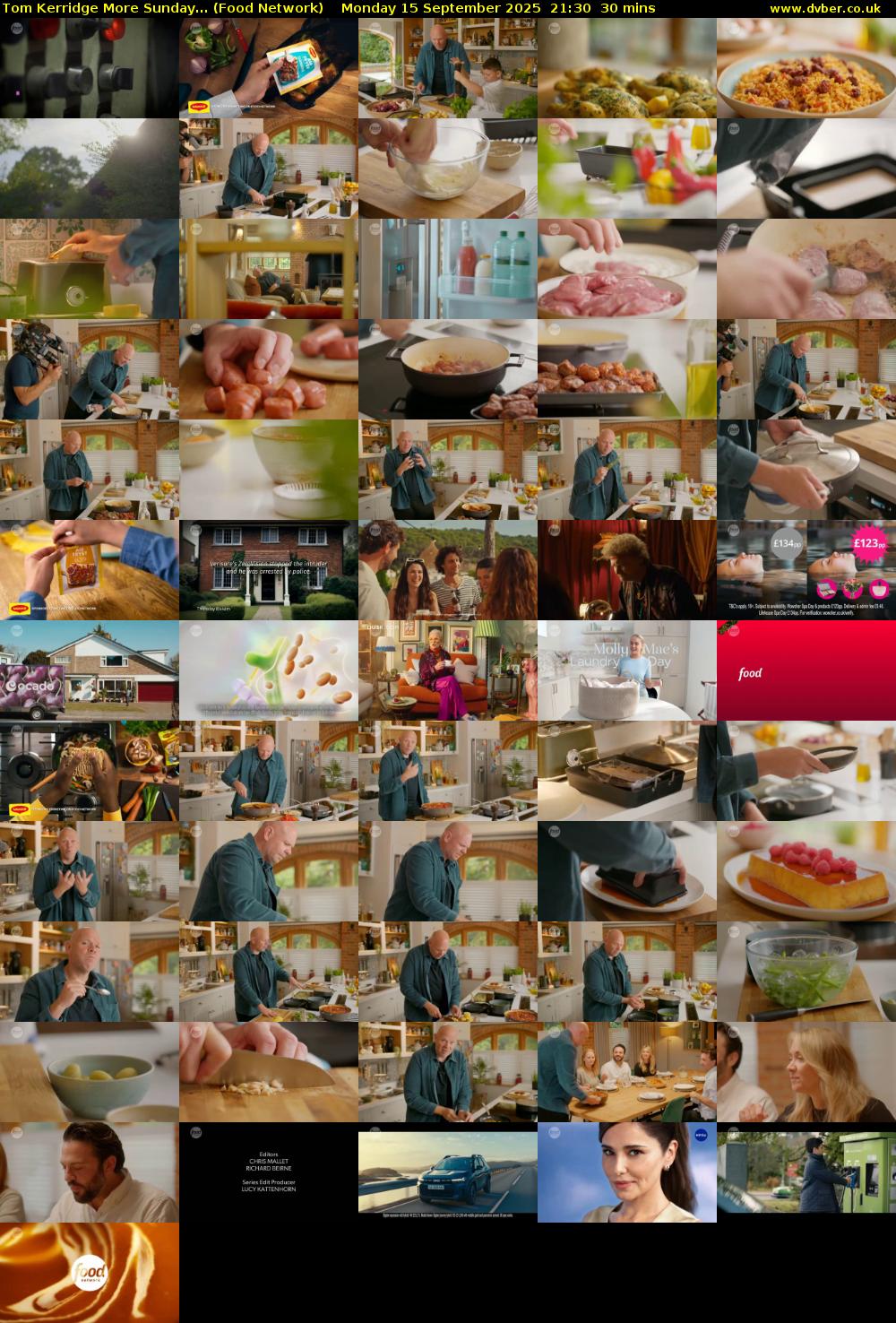 Tom Kerridge More Sunday... (Food Network) Monday 15 September 2025 21:30 - 22:00