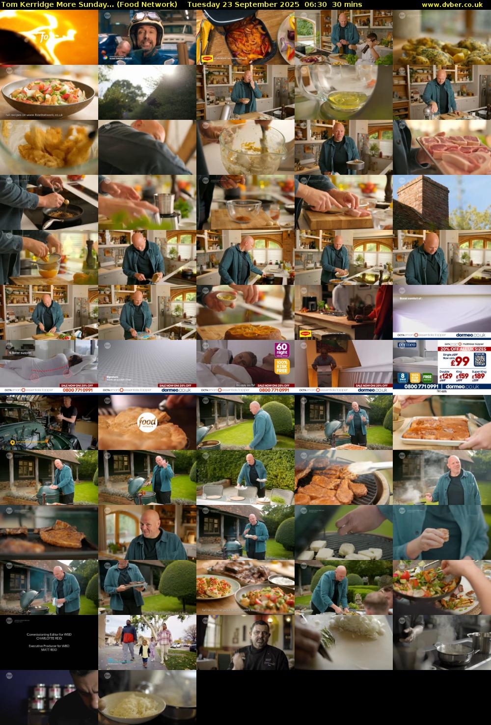 Tom Kerridge More Sunday... (Food Network) Tuesday 23 September 2025 06:30 - 07:00