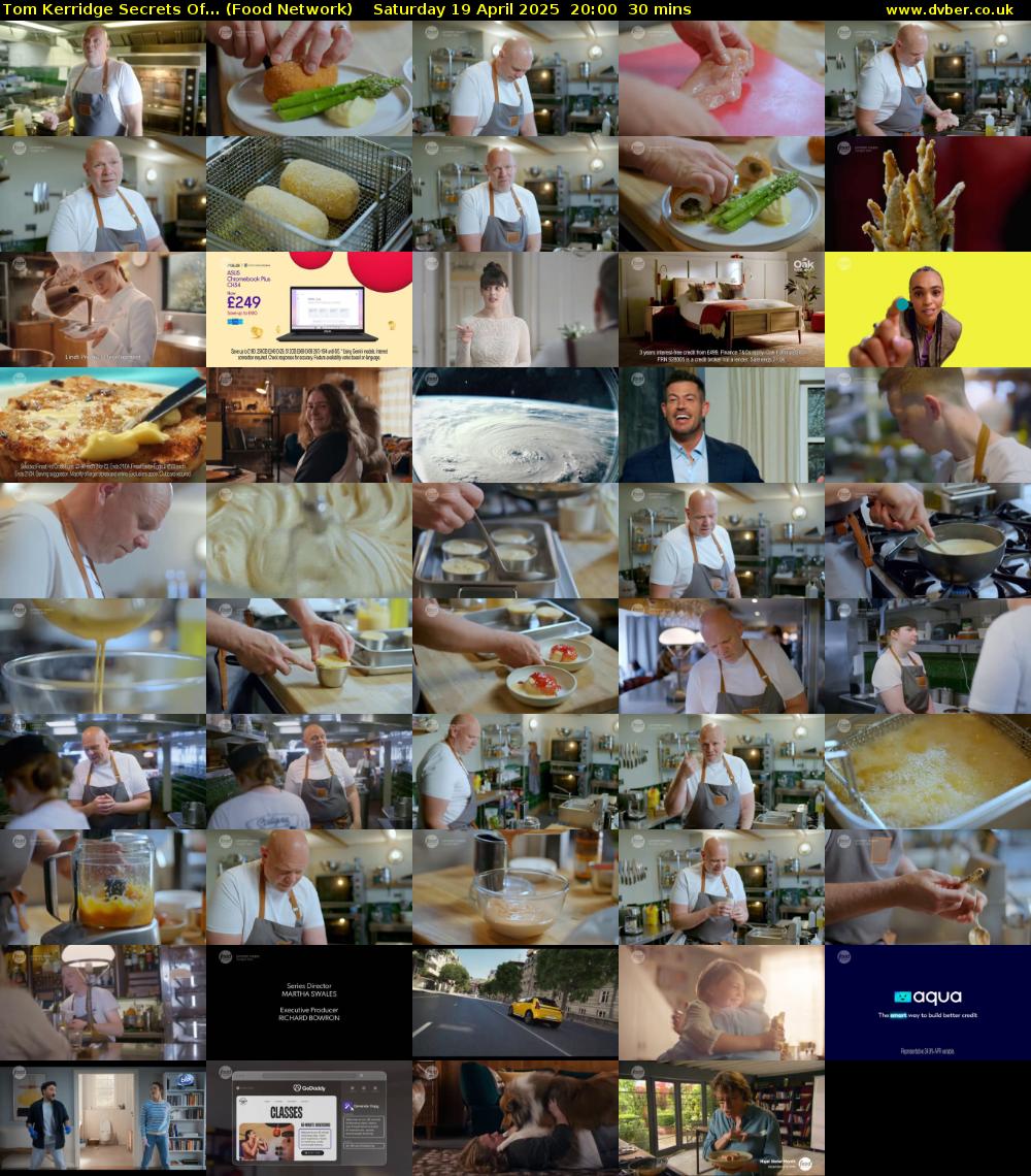 Tom Kerridge Secrets Of... (Food Network) Saturday 19 April 2025 20:00 - 20:30