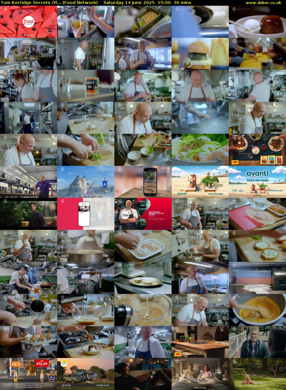 Tom Kerridge Secrets Of... (Food Network) Saturday 14 June 2025 15:00 - 15:30