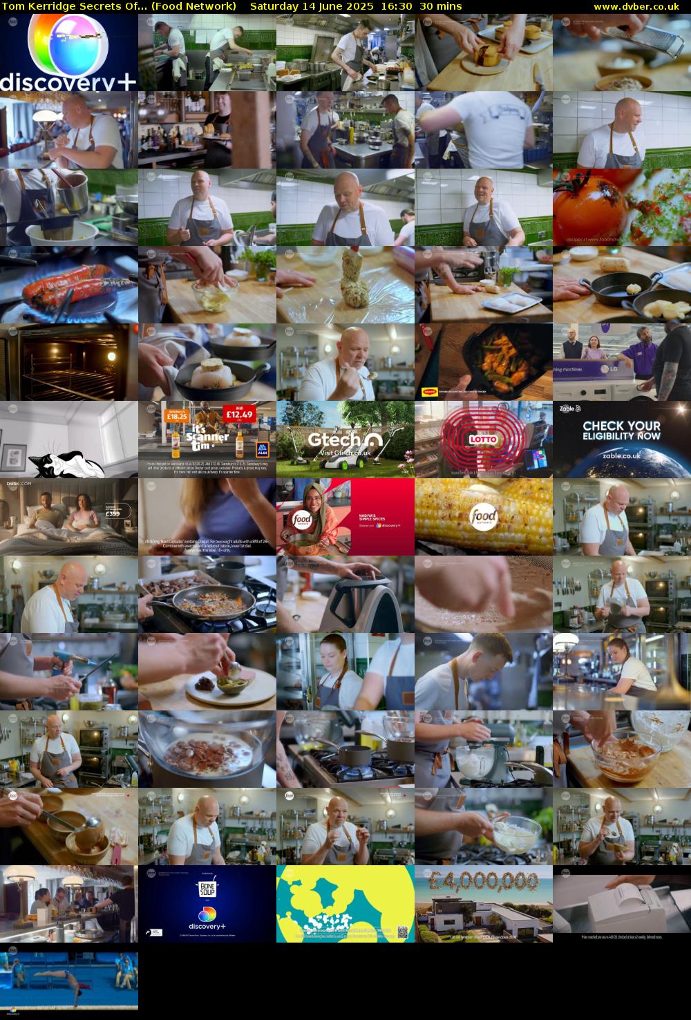 Tom Kerridge Secrets Of... (Food Network) Saturday 14 June 2025 16:30 - 17:00