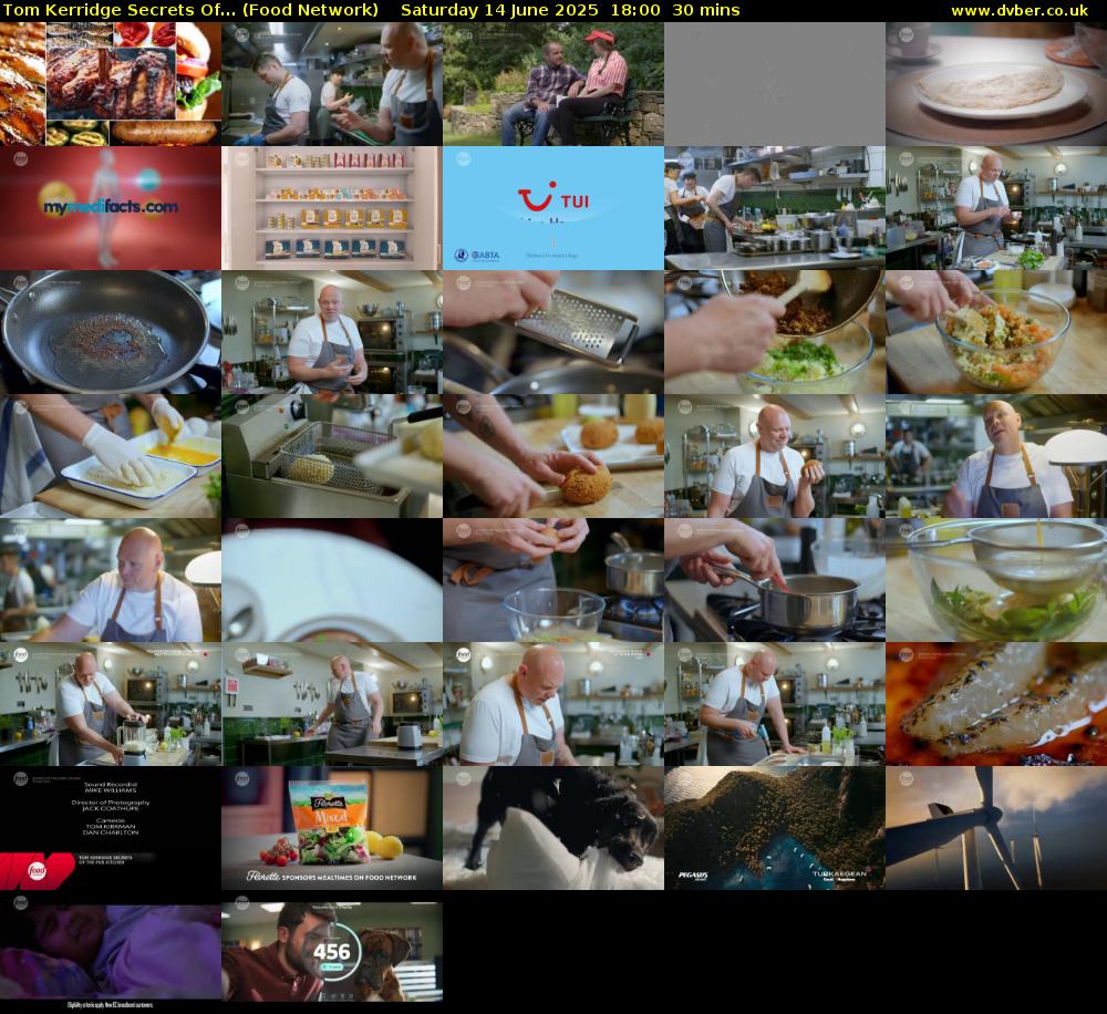 Tom Kerridge Secrets Of... (Food Network) Saturday 14 June 2025 18:00 - 18:30
