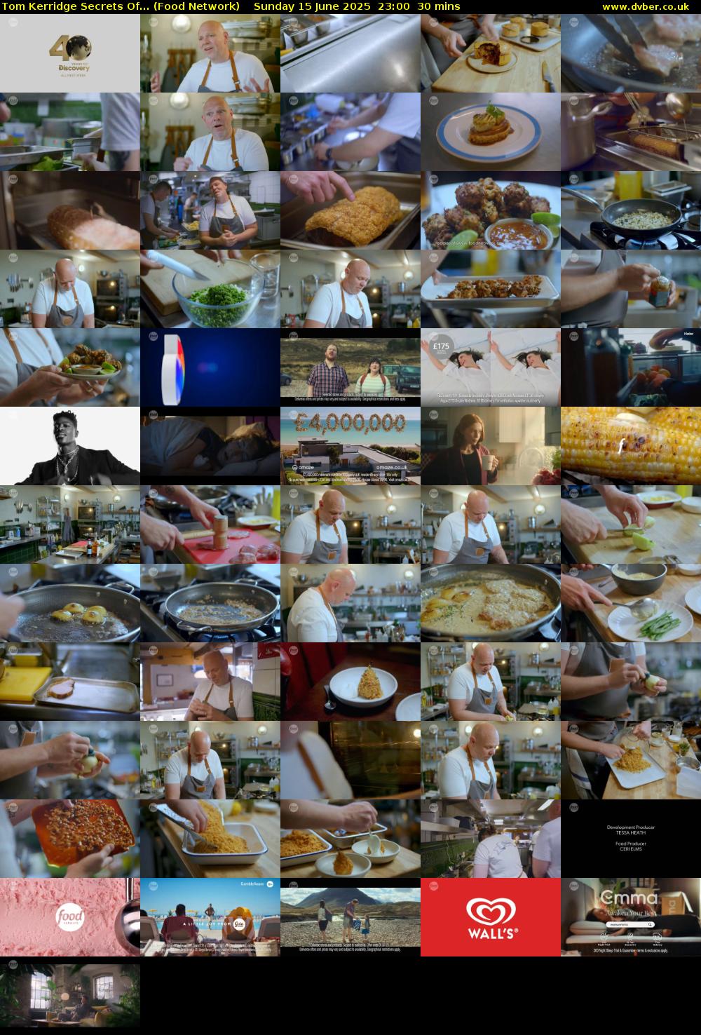 Tom Kerridge Secrets Of... (Food Network) Sunday 15 June 2025 23:00 - 23:30