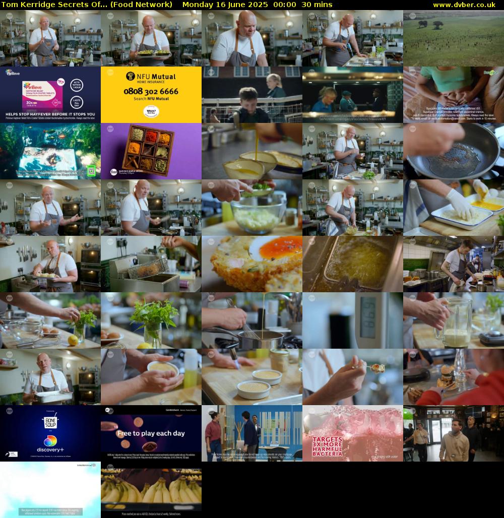 Tom Kerridge Secrets Of... (Food Network) Monday 16 June 2025 00:00 - 00:30