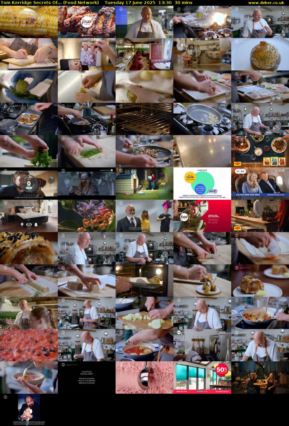 Tom Kerridge Secrets Of... (Food Network) Tuesday 17 June 2025 13:30 - 14:00