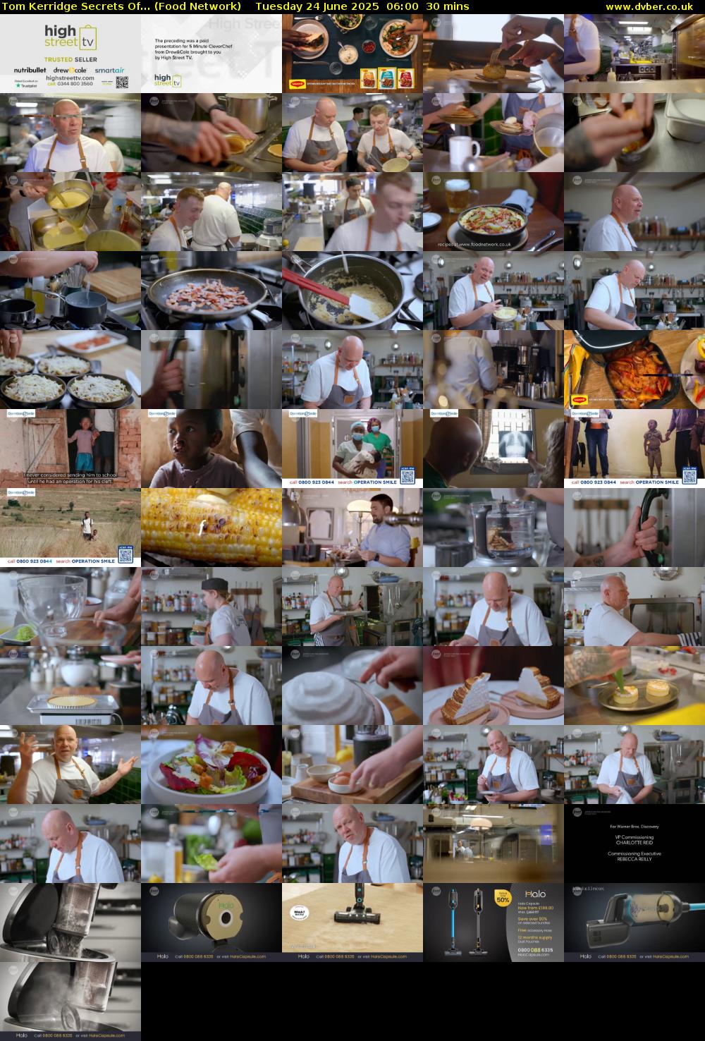 Tom Kerridge Secrets Of... (Food Network) Tuesday 24 June 2025 06:00 - 06:30